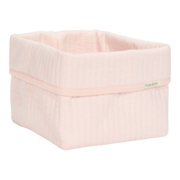 Changing basket small Little Dutch pure soft pink στο Bebe Maison