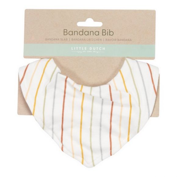 Σαλιάρα-μπαντάνα Little Dutch vintage sunny stripes στο Bebe Maison