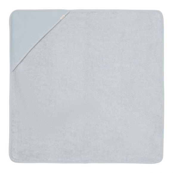 Βρεφική μπουρνουζοπετσέτα Little Dutch pure soft blue 75 x 75 στο Bebe Maison