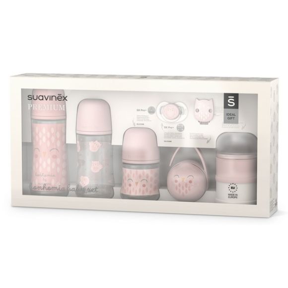 Welcome baby set Suavinex Bonhomia pink στο Bebe Maison