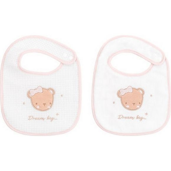Σετ σαλιάρες Kikka Boo Dream big pink 2τμχ στο Bebe Maison