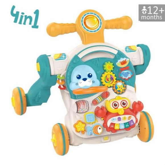 Activity walker Bebe Stars Dolphin 4 in 1 blue στο Bebe Maison