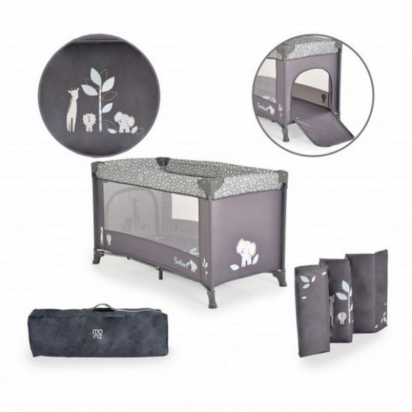 Cangaroo playpen Safari graphite στο Bebe Maison