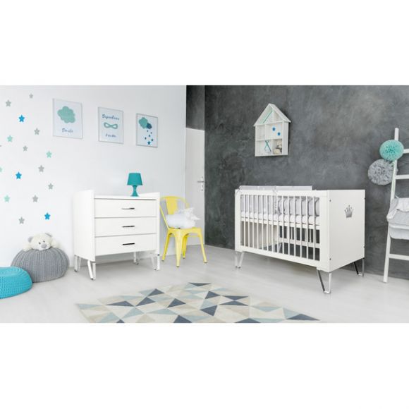 Βρεφικό κρεβάτι καναπές Klups Blanka white 120*60cm στο Bebe Maison