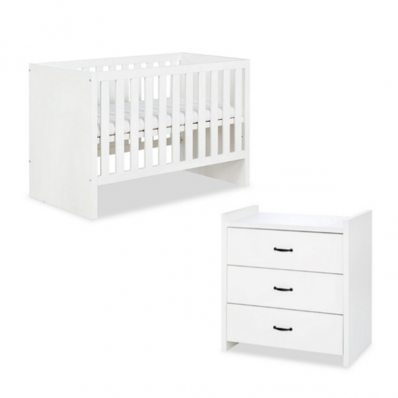 Ολοκληρωμένο βρεφικό δωμάτιο Klups Amelia white 120*60cm στο Bebe Maison