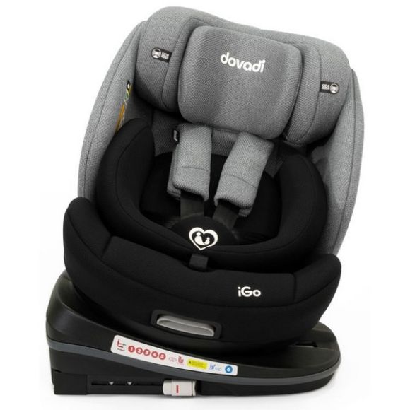 Παιδικό κάθισμα αυτοκινήτου Dovadi iGo i-size 40-150cm Isofix 360° Black&Grey στο Bebe Maison