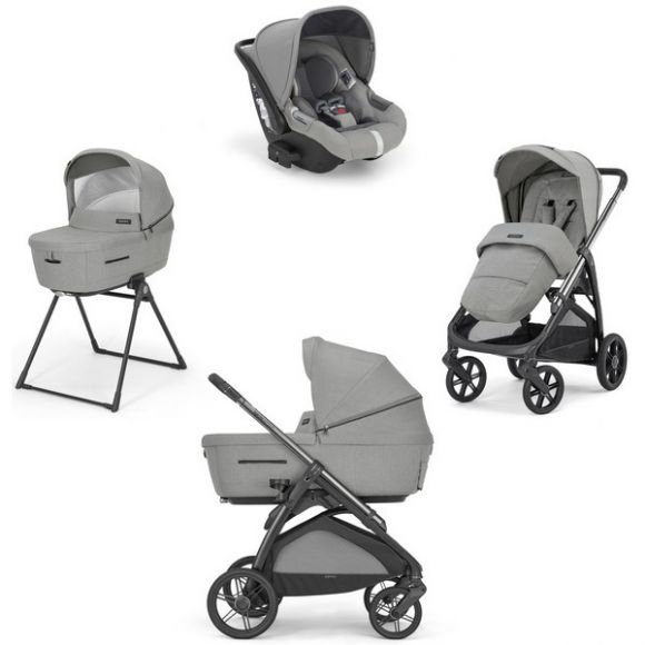 Πολυκαρότσι 3 σε 1 Inglesina Aptica Quattro Satin Grey στο Bebe Maison
