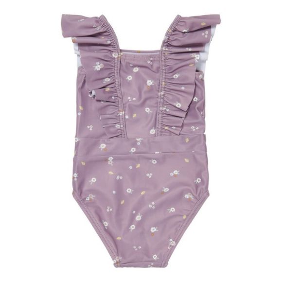 Ολόσωμο μαγιό με βολάν Little Dutch Mauve Blossom στο Bebe Maison