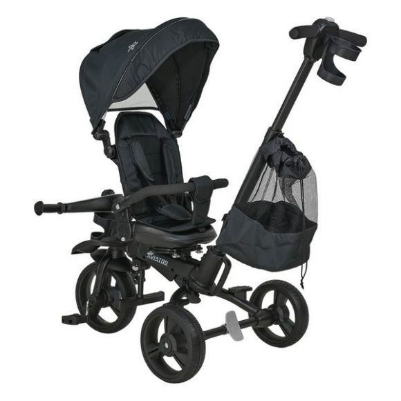 Ποδηλατάκι τρίκυκλο 360° Bebe Stars Aviator 5 σε 1 μαύρο στο Bebe Maison