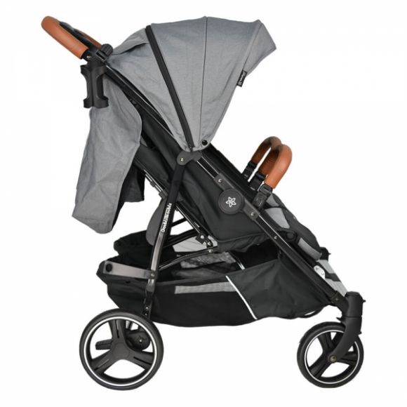 Καρότσι διδύμων Bebe Stars Double Trouble Grey στο Bebe Maison