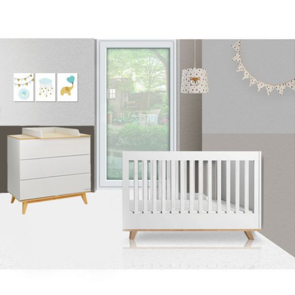 Ολοκληρωμένο βρεφικό δωμάτιο Bebe Stars Cappuccino 140*70cm στο Bebe Maison