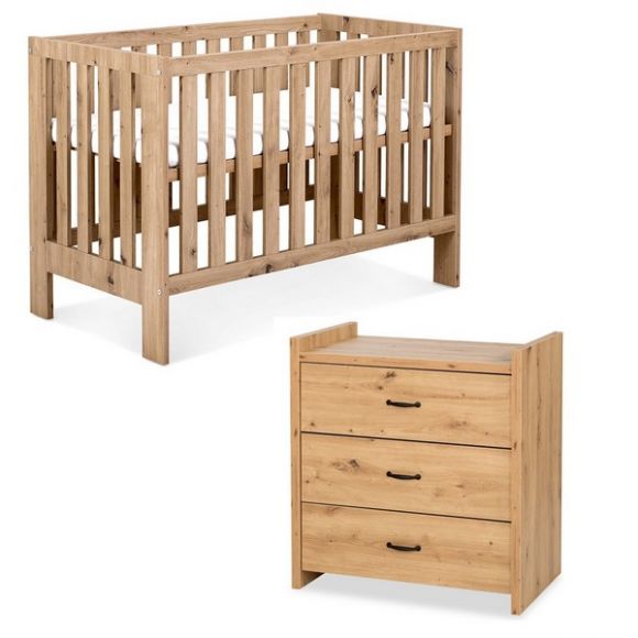 Ολοκληρωμένο βρεφικό δωμάτιο Klups Amelia II oak 120*60cm στο Bebe Maison