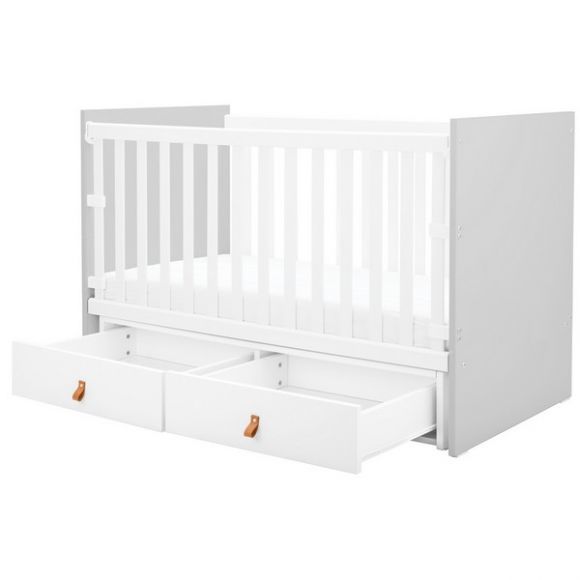Βρεφικό κρεβάτι κούνια με συρτάρια Kikka Boo Hollee Grey 120*60cm στο Bebe Maison
