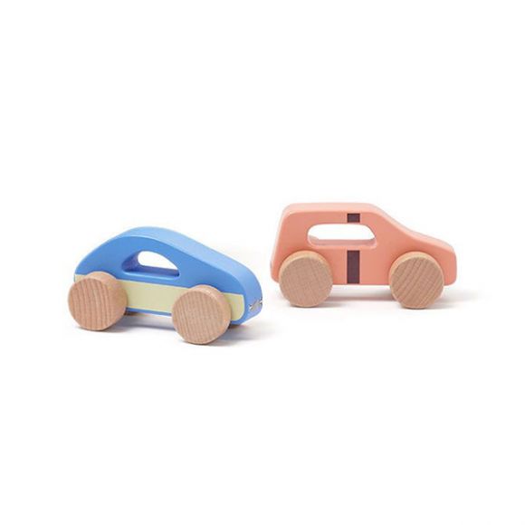 Σετ με 2 ξύλινα αυτοκινητάκια και γκαράζ Kids Concept AIDEN στο Bebe Maison