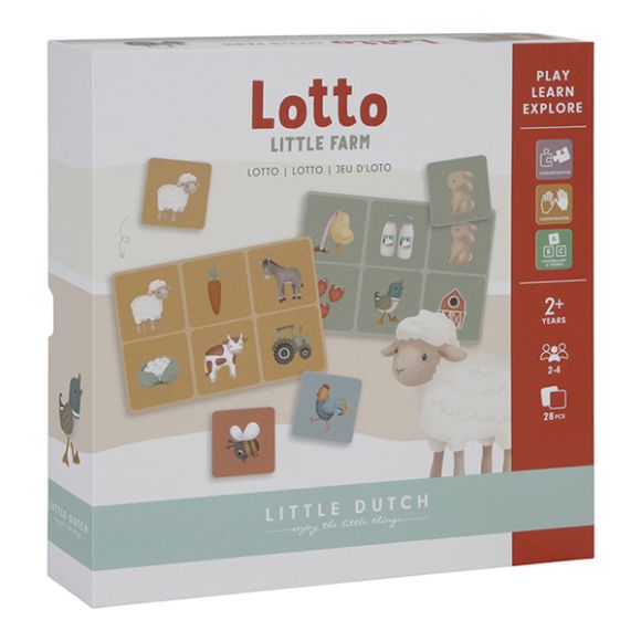 Επιτραπέζιο παιχνίδι παρατηρητικότητας Little Dutch Lotto Little Farm στο Bebe Maison