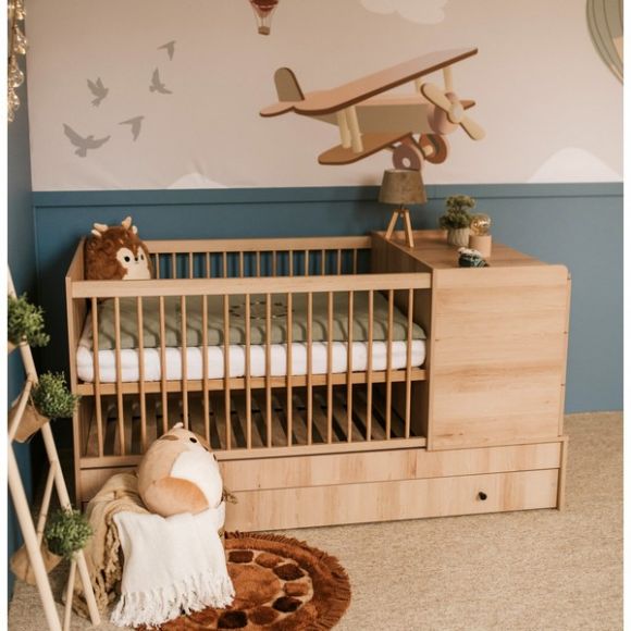 Παιδικό κρεβάτι με συρτάρι Klups Kompact 3 σε 1 beech 120*80cm στο Bebe Maison