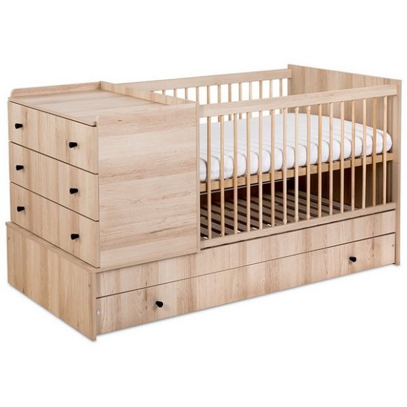Παιδικό κρεβάτι με συρτάρι Klups Kompact 3 σε 1 beech 120*80cm στο Bebe Maison