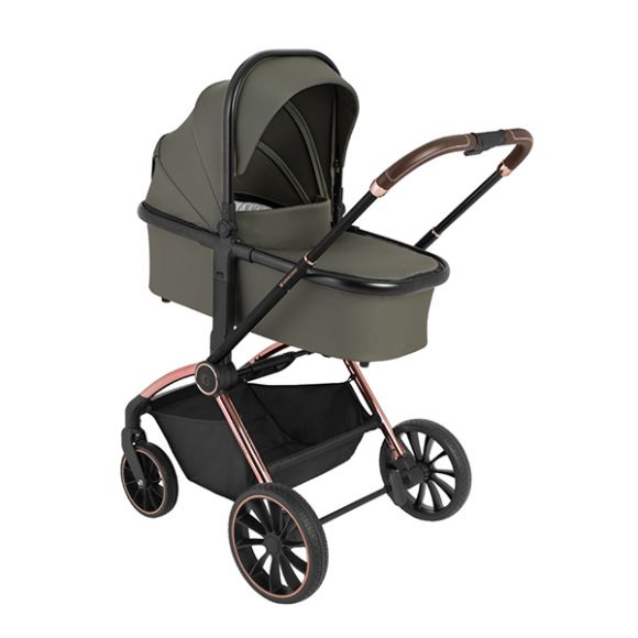 Stroller 2in1 with carrycot Kara Army Green στο Bebe Maison