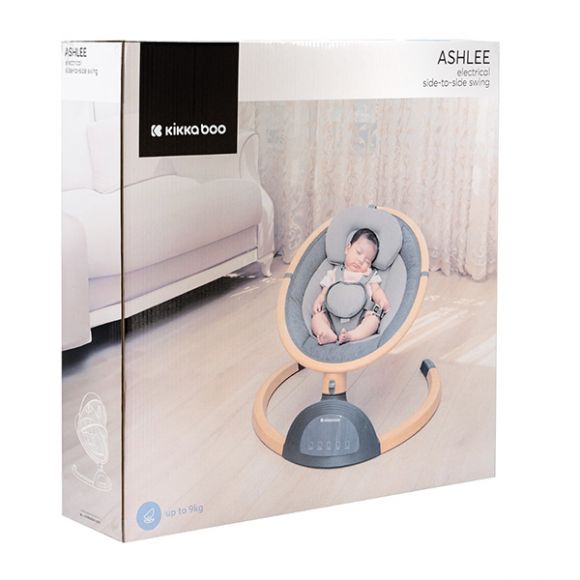 Ηλεκτρική κούνια ρηλάξ Kikka Boo Ashlee Light Grey στο Bebe Maison