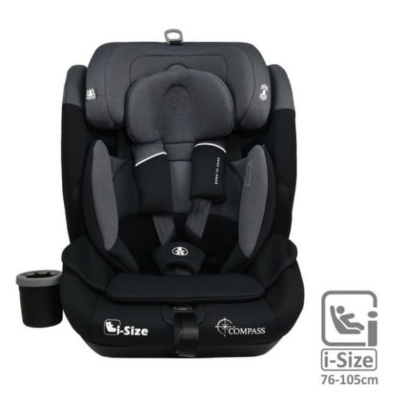 Κάθισμα Αυτοκινήτου Bebe Stars i-SIZE 76-150 εκ Compass Isofix i-Size Steel Grey στο Bebe Maison