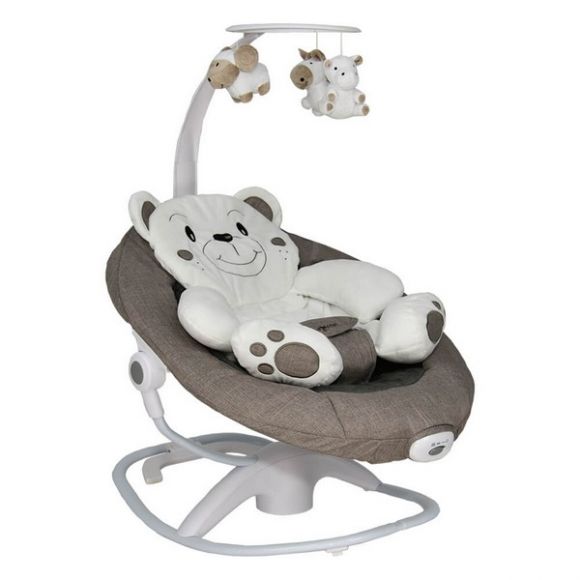 Ηλεκτρική κούνια ρηλάξ  Bebe Stars Imagine 2 in 1 Brown 255-182 στο Bebe Maison