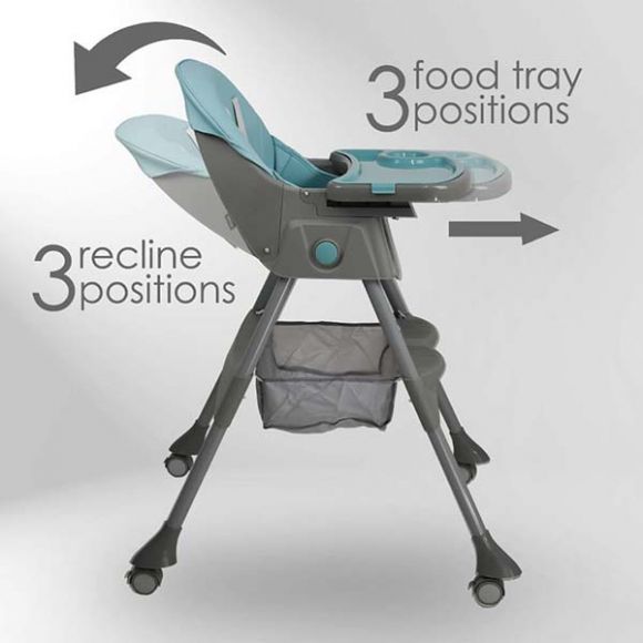 Καρέκλα Φαγητού Bebe Stars Comfy 2σε1 Petrol στο Bebe Maison