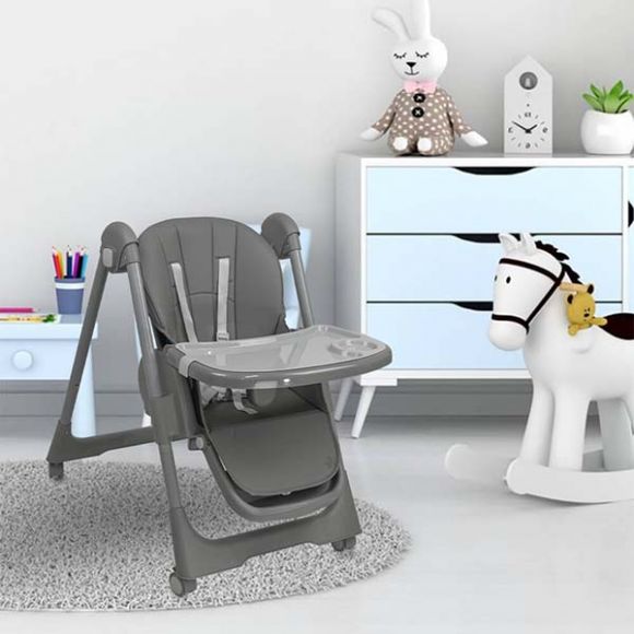Καρέκλα Φαγητού Bebe Stars Milk Grey στο Bebe Maison