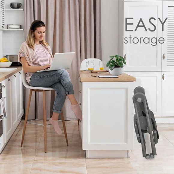 Καρέκλα Φαγητού Bebe Stars Milk Grey στο Bebe Maison
