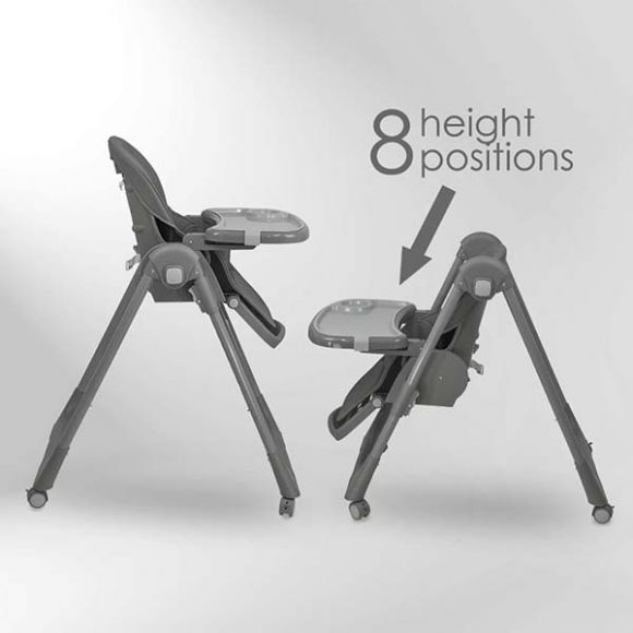 Καρέκλα Φαγητού Bebe Stars Milk Grey στο Bebe Maison
