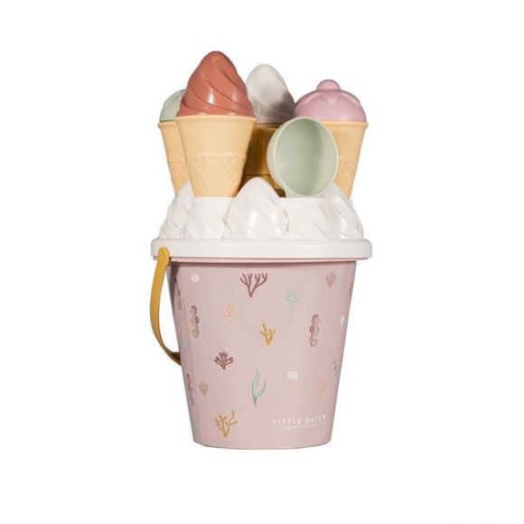 Σετ κουβαδάκια παραλίας Little Dutch Ice Cream Ocean Dreams Ροζ στο Bebe Maison