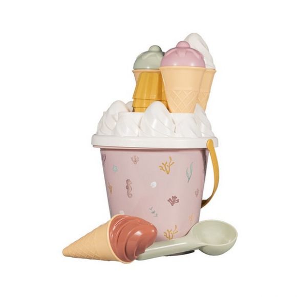 Σετ κουβαδάκια παραλίας Little Dutch Ice Cream Ocean Dreams Ροζ στο Bebe Maison