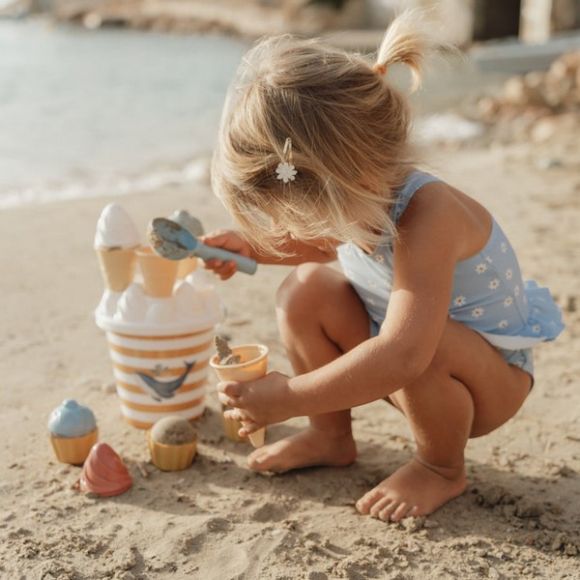 Σετ κουβαδάκια παραλίας Little Dutch Ice Cream Ocean Dreams Μπλε στο Bebe Maison
