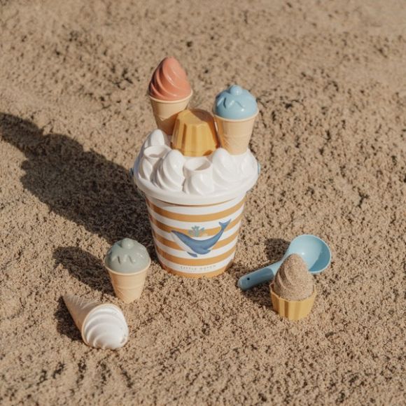 Σετ κουβαδάκια παραλίας Little Dutch Ice Cream Ocean Dreams Μπλε στο Bebe Maison