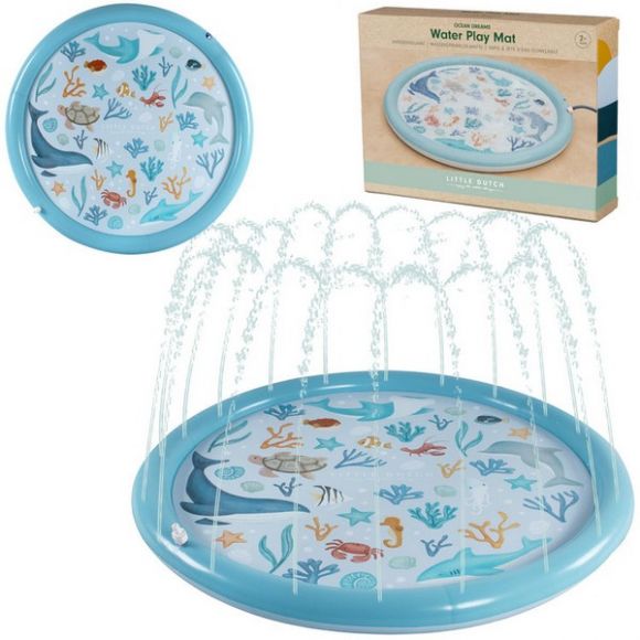 Φουσκωτό στρώμα παιχνιδιού Little Dutch Sprinkler Ocean Dreams Μπλε 150 εκ. στο Bebe Maison
