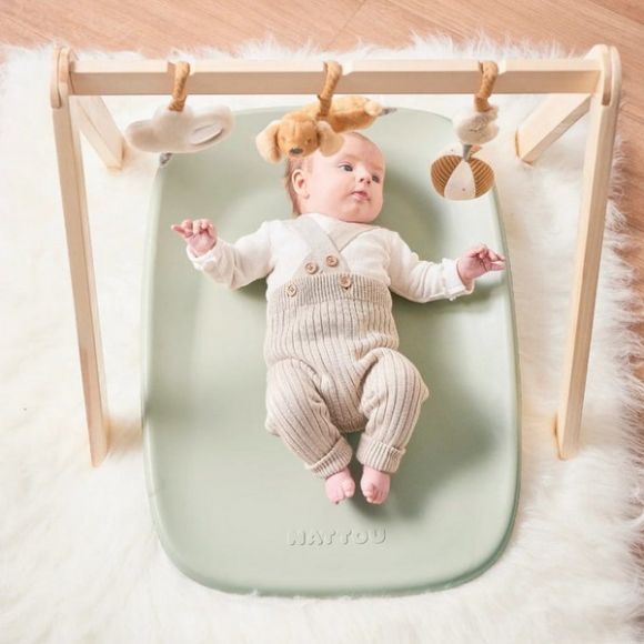 Μαλακή αλλαξιέρα σιλικόνης Nattou Softy Πράσινο στο Bebe Maison