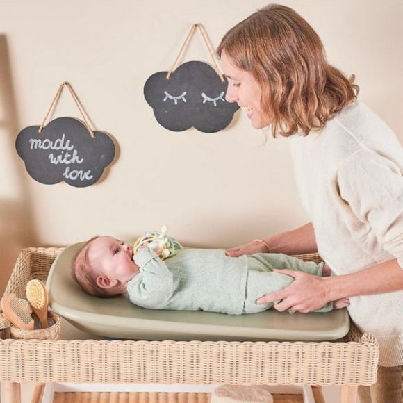 Μαλακή αλλαξιέρα σιλικόνης Nattou Softy Πράσινο στο Bebe Maison