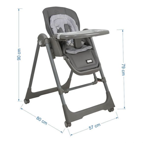 Καρέκλα Φαγητού-Κούνια Bebe Stars Nuovo 2σε1 Grey στο Bebe Maison