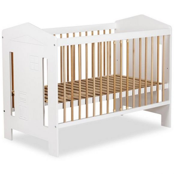Βρεφικό κρεβάτι καναπές Klups Ida λευκό - φυσικό 120*60cm στο Bebe Maison