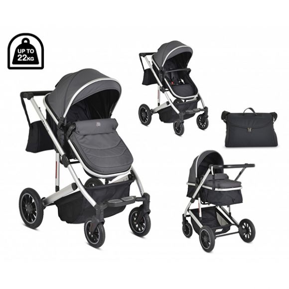 Πολυκαρότσι 2 σε 1 Moni Thira grey στο Bebe Maison