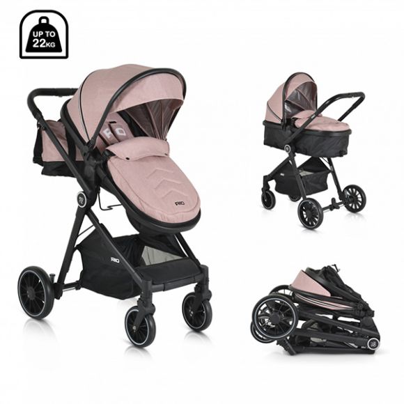 Πολυκαρότσι 2 σε 1 Moni Rio pink στο Bebe Maison