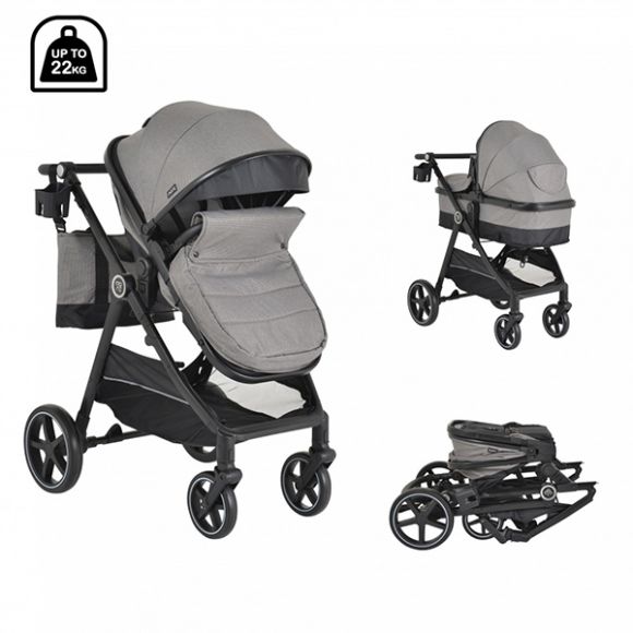 Πολυκαρότσι 3 σε 1 Moni Tokyo Grey στο Bebe Maison