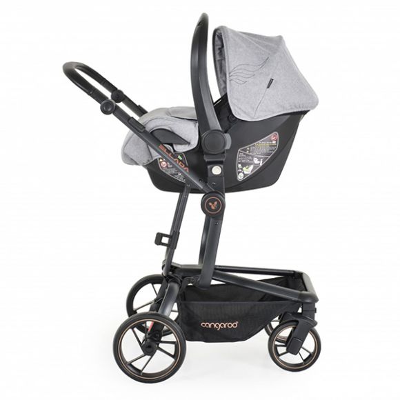 Πολυκαρότσι 3 σε 1 Canagaroo Ellada grey στο Bebe Maison