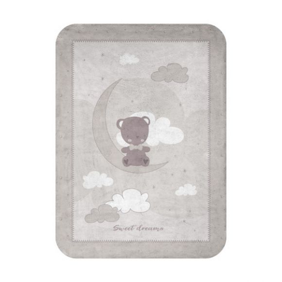 Κουβέρτα βελουτέ αγκαλιάς Kikka Boo Super Soft  Dream Big Beige στο Bebe Maison