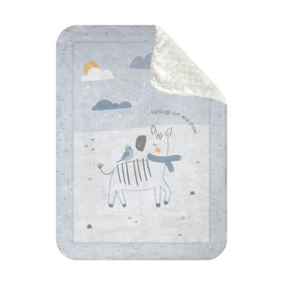 Κουβέρτα βελουτέ αγκαλιάς Kikka Boo Super Soft  Sherpa Stripy Friends στο Bebe Maison