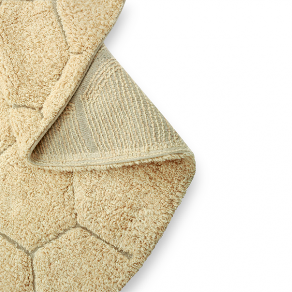 Χαλί δωματίου στρόγγυλο Lorena Canals Round Honeycomb Golden 140 εκ. στο Bebe Maison