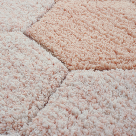 Χαλί δωματίου στρόγγυλο Lorena Canals Round Honeycomb Rose 140 εκ. στο Bebe Maison