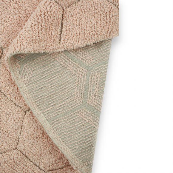 Χαλί δωματίου στρόγγυλο Lorena Canals Round Honeycomb Rose 140 εκ. στο Bebe Maison