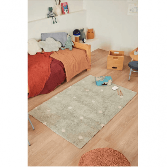 Χαλί δωματίου  Lorena Canals Mini Dot - Blue Sage 100 x 150 εκ. στο Bebe Maison