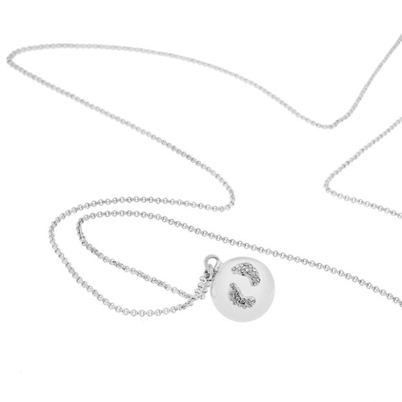 Μενταγιόν εγκυμοσύνης ProudMama Bola Eva Glowing Πατουσάκια Silver στο Bebe Maison