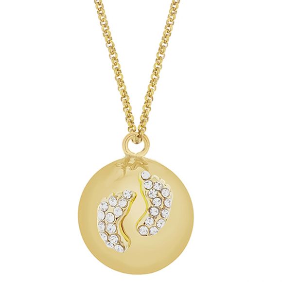 Μενταγιόν εγκυμοσύνης ProudMama Bola Eva Glowing Πατουσάκια Gold στο Bebe Maison